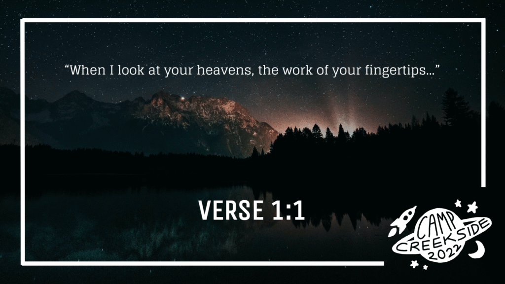 Camp Creekside 2023 slideshow space graphic