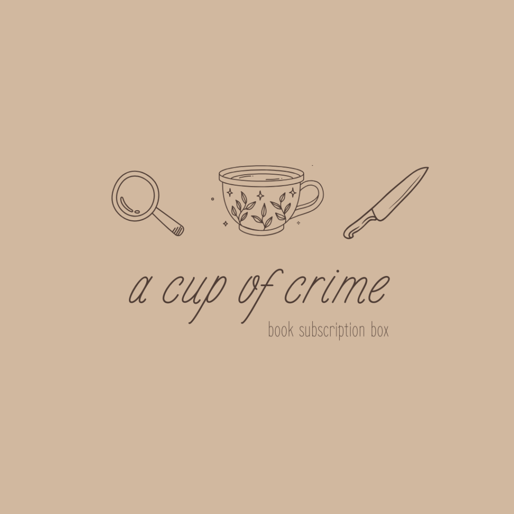 Magnifying glass, cup, and knife promoting book box