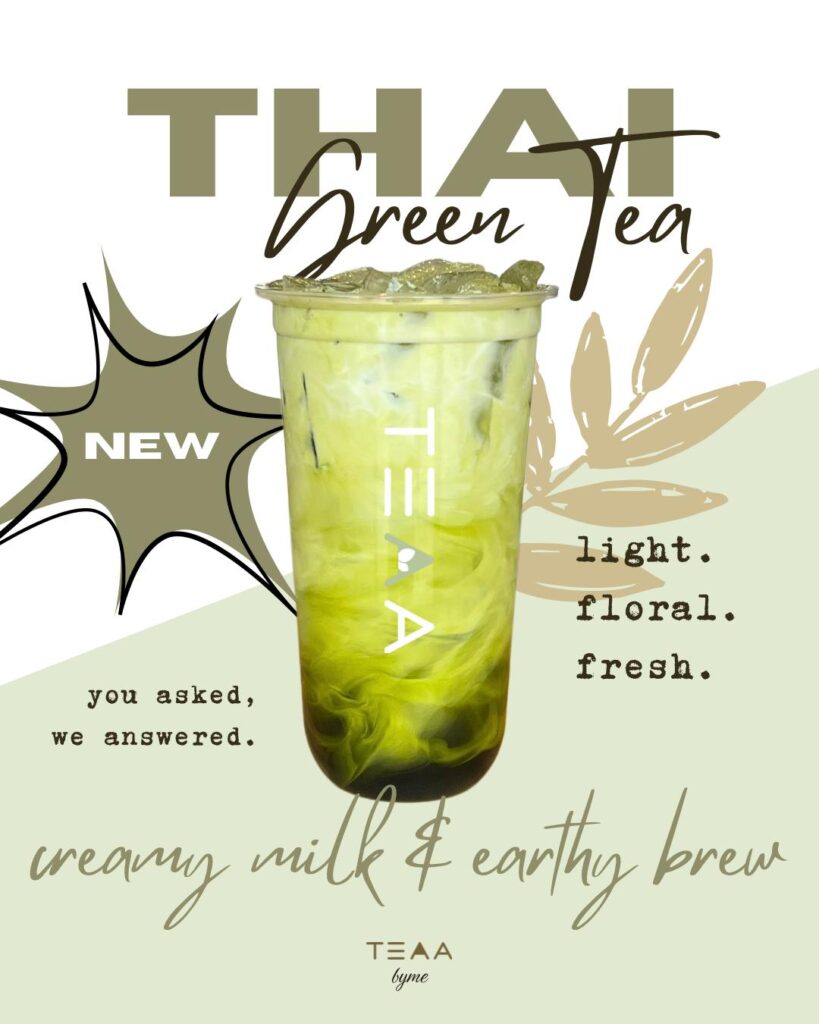 Thai Green Tea social media promotional