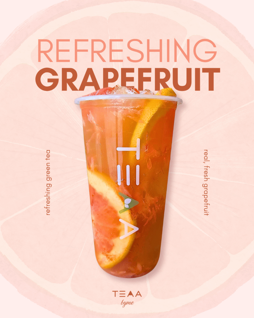 Grapefruit Tea social media promotional
