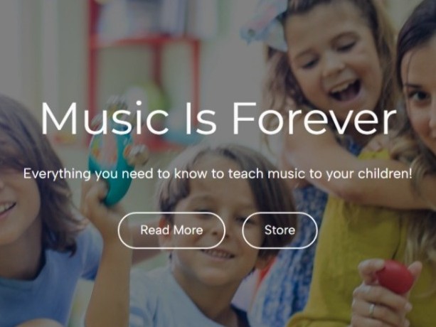 Music is Forever homepage sample